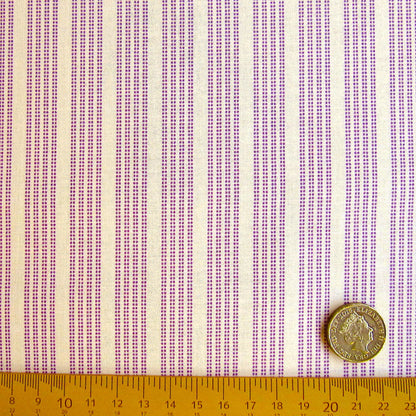 TEA TOWEL BASICS : Cantucci Stripe Plum - 130072