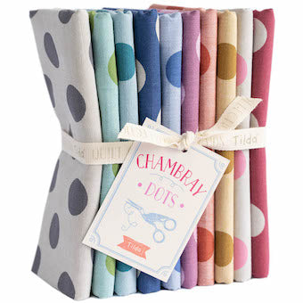 CHAMBRAY DOTS : バンドル Fat Quarter - 300158