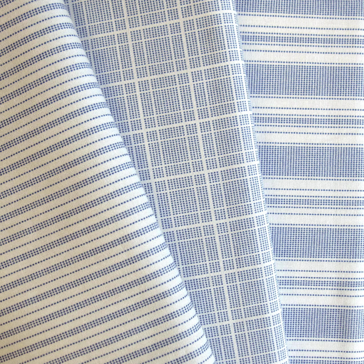 TEA TOWEL BASICS : Macaron Plaid Blue - 130063