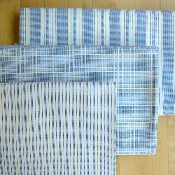 TEA TOWEL BASICS : Macaron Plaid Blue - 130063