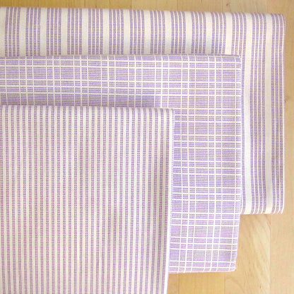 TEA TOWEL BASICS : Brownie Stripe Plum - 130070